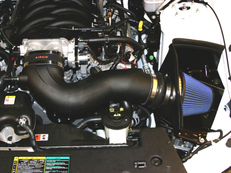 Airaid 11-14 Ford Mustang GT 5.0L Race Only (No MVT) MXP Intake System w/ Tube (Dry / Blue Media)-thumbmail-2