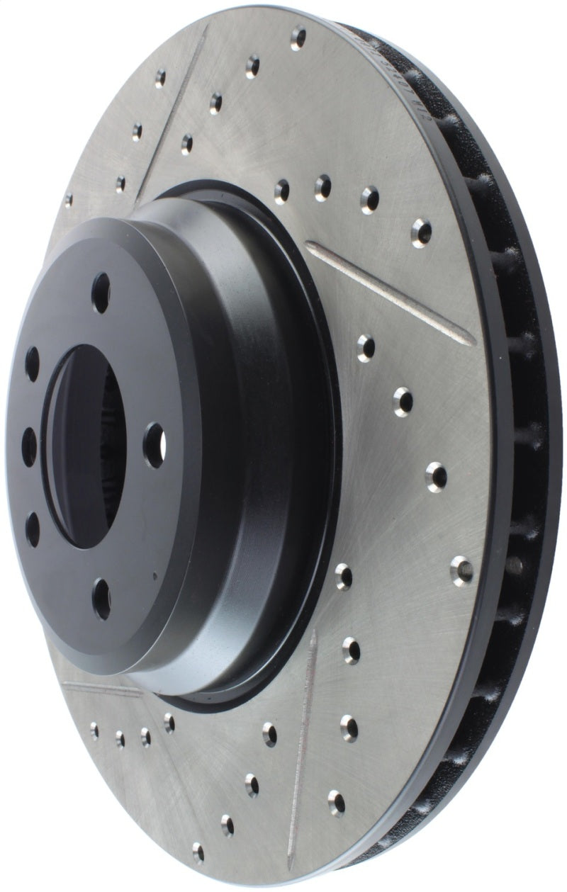 StopTech 07-09 BMW 335 (E90/E92/E93) Slotted & Drilled Right Front Rotor-thumbmail-12