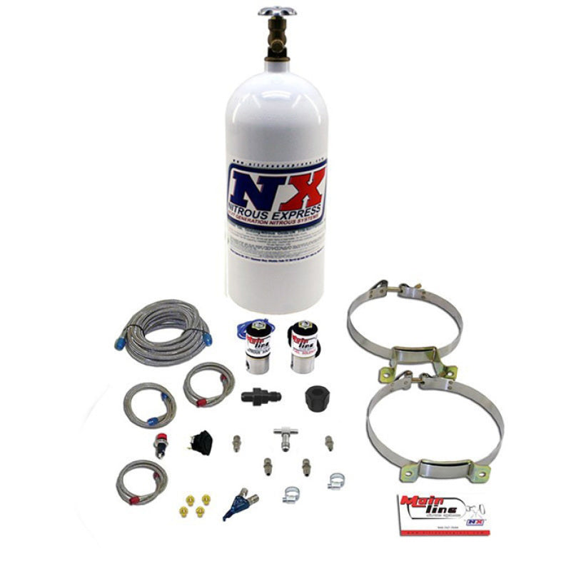 Nitrous Express Mainline EFI Single Nozzle Nitrous Kit w/10lb Bottle-thumbmail-2