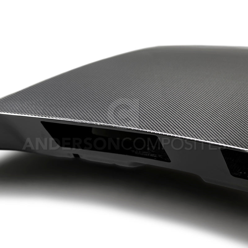 Anderson Composites 2018 Ford Mustang Double Sided Type-CJ 4in Carbon Fiber Cowl Hood-thumbmail-10