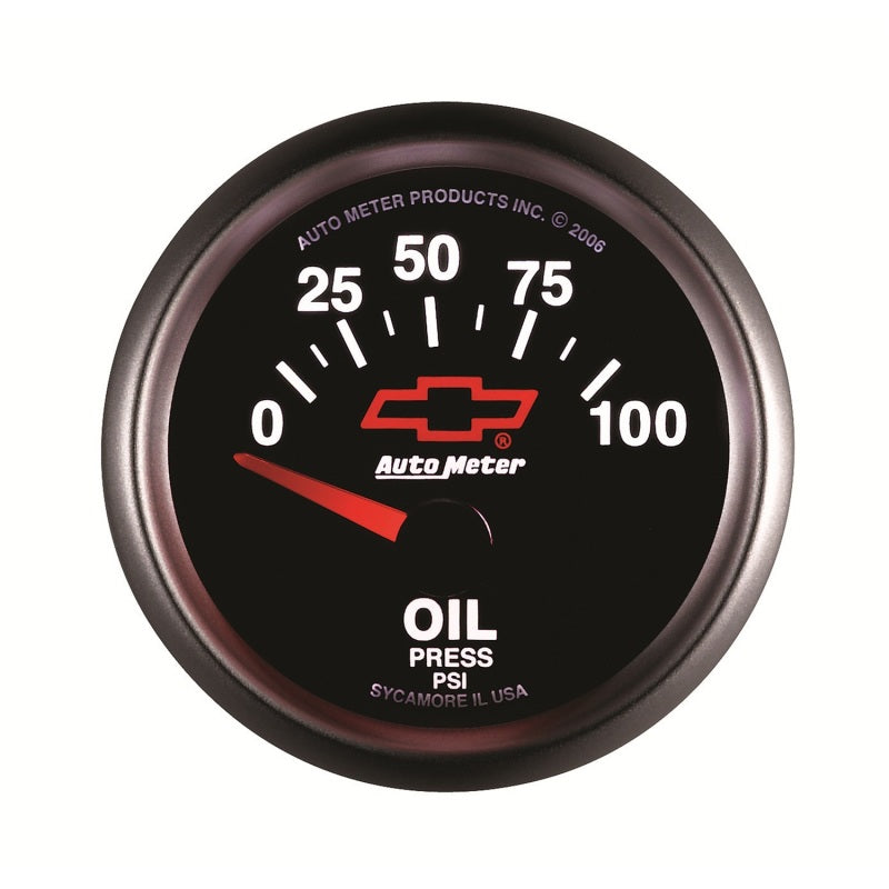 Autometer Oil Pressure 2-1/16, 0-100 PSI - Red Bowtie-thumbmail-4