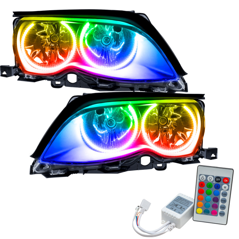 Oracle 02-05 BMW 3 Series SMD HL - Black - ColorSHIFT w/ Simple Controller-thumbmail-2