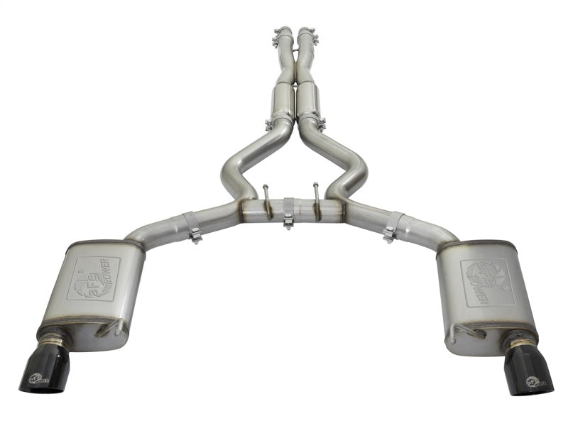 aFe MACHForce XP 3in 304 SS Loud Tone Cat-Back w/ Black Tips 15-17 Ford Mustang V6-3.7L/V8-5.0L-thumbmail-10