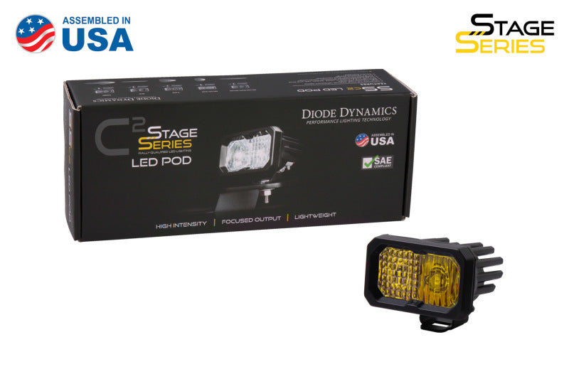 Diode Dynamics Stage Series 2 In LED Pod Sport - Yellow Spot Standard ABL Each-thumbmail-8