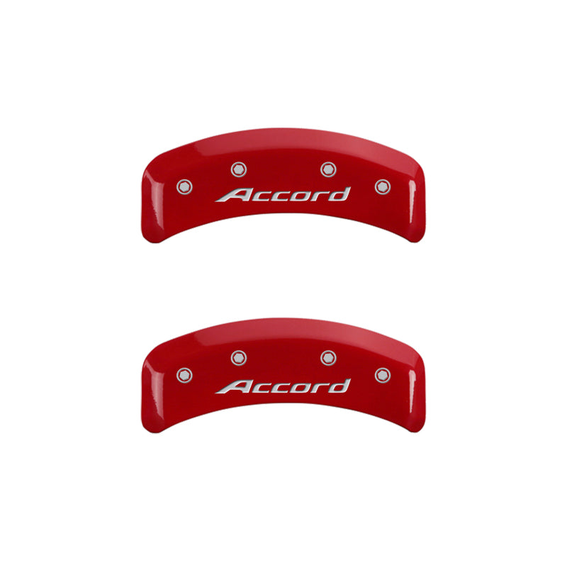 MGP 4 Caliper Covers Engraved Front Accord Engraved Rear Accord Red finish silver ch-thumbmail-5