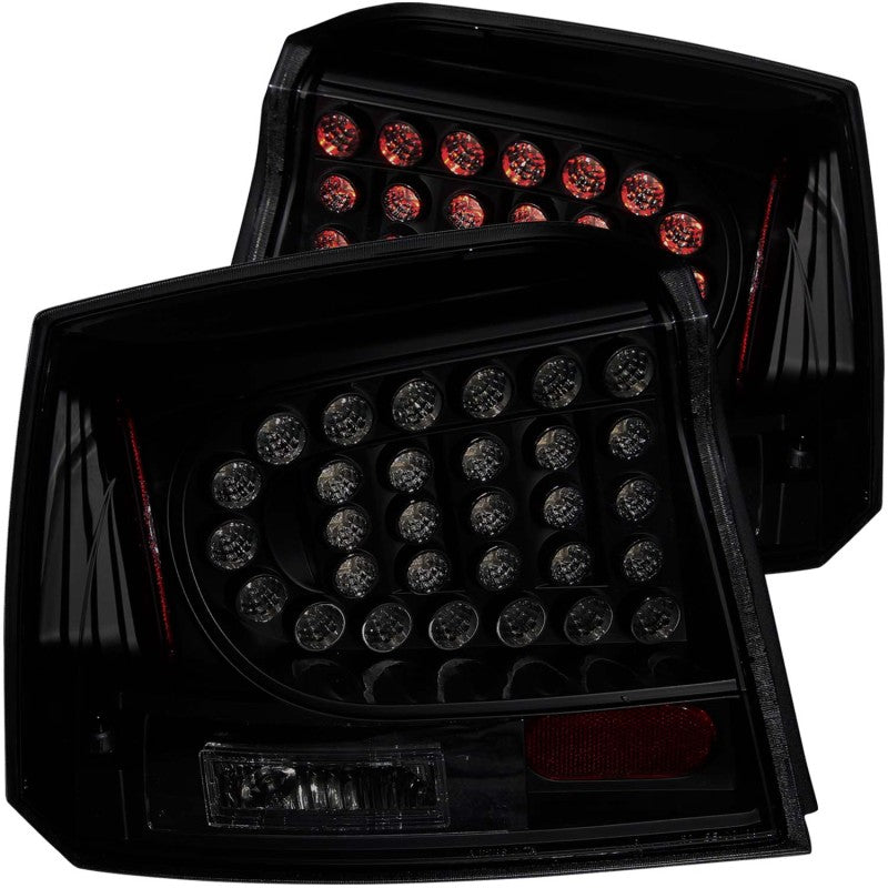 ANZO 2006-2008 Dodge Charger LED Taillights Dark Smoke-thumbmail-2