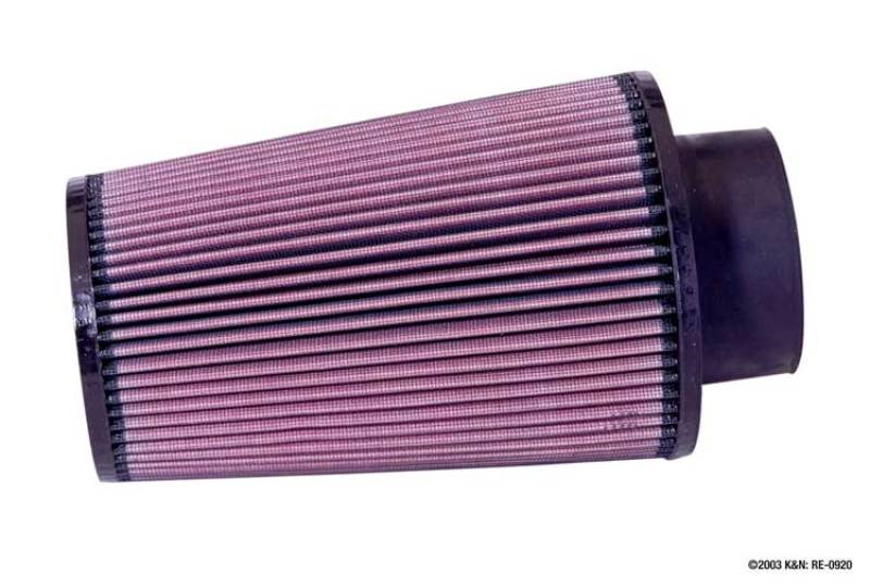 K&N Universal Rubber Filter 3 1/2inch ID FLG / 6inch Base / 4-5/8inch Top / 9inch Height-thumbmail-2