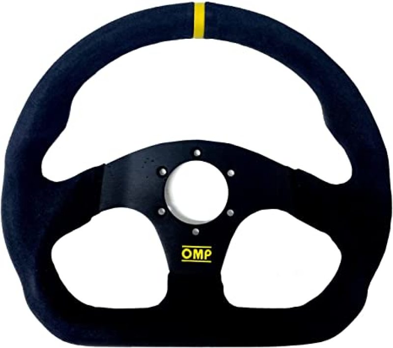 OMP Superquadro Steering Wheel - Small Spokes - Suede (Black)-thumbmail-1