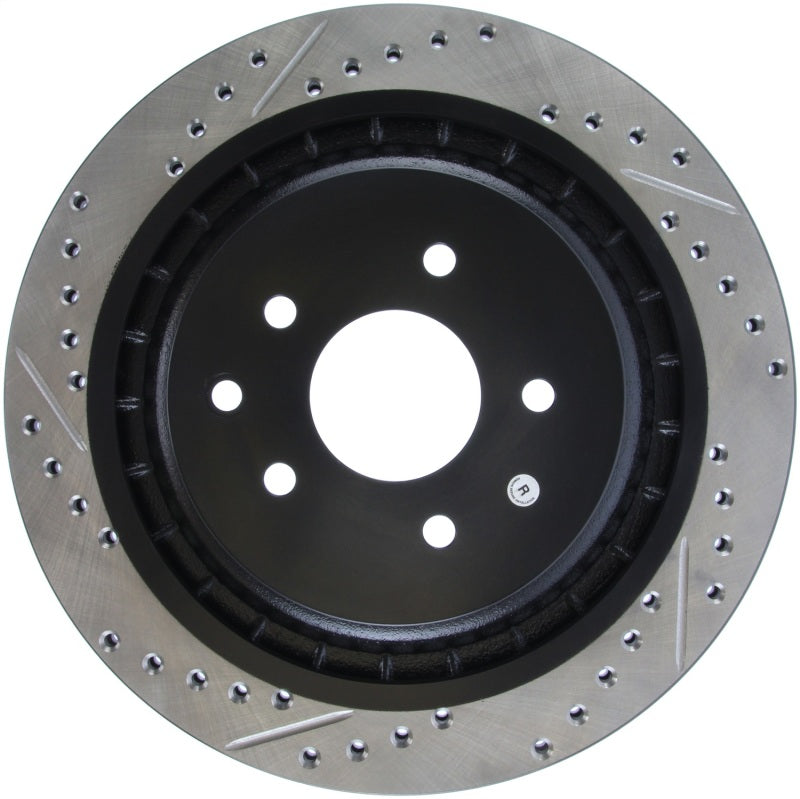 StopTech Infiniti G37 / Nissan 370Z SportStop Slotted & Drilled Rear Right Rotor-thumbmail-9