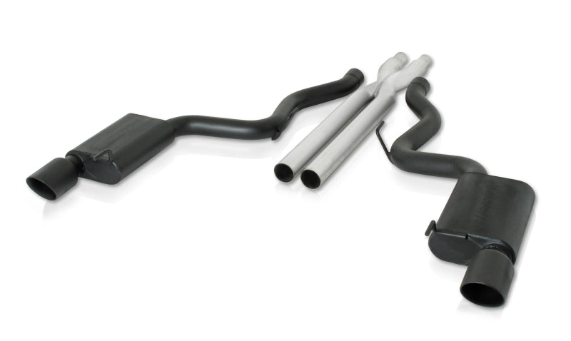 Gibson 15-17 Ford Mustang GT 5.0L 3in Cat-Back Dual Exhaust - Black Elite (Ceramic)-thumbmail-1