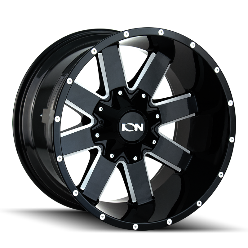 ION Type 141 18x9 / 6x135 BP / 0mm Offset / 106mm Hub Gloss Black Milled Wheel-thumbmail-2