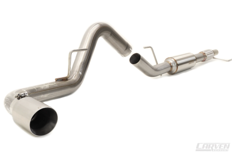 Carven 15-20 Ford F-150 Ecoboost Competitor Series Cat-Back w/TR-Series Muf. & 4in Tip-Polished-thumbmail-1