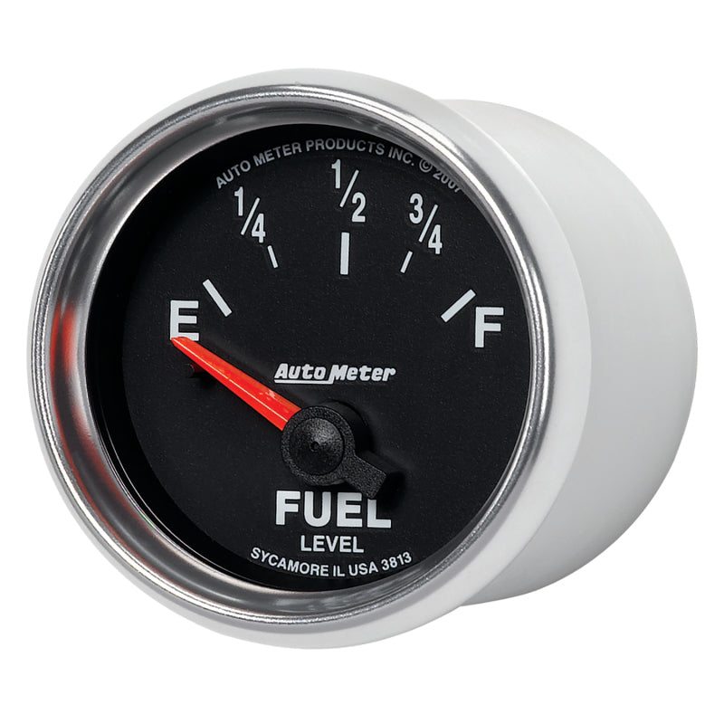 Autometer GS 52mm 0-90 ohms Short Sweep Electronic Fuel Level GM Gauge-thumbmail-6
