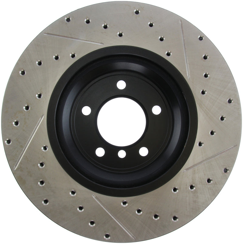 StopTech 07-09 BMW 335 (E90/E92/E93) Slotted & Drilled Right Front Rotor-thumbmail-13