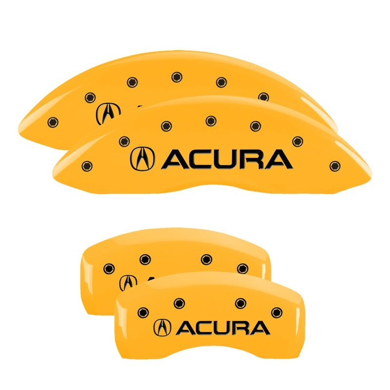 MGP 4 Caliper Covers Engraved Front & Rear MGP Yellow Finish Black Characters 2002 Acura RSX-thumbmail-3