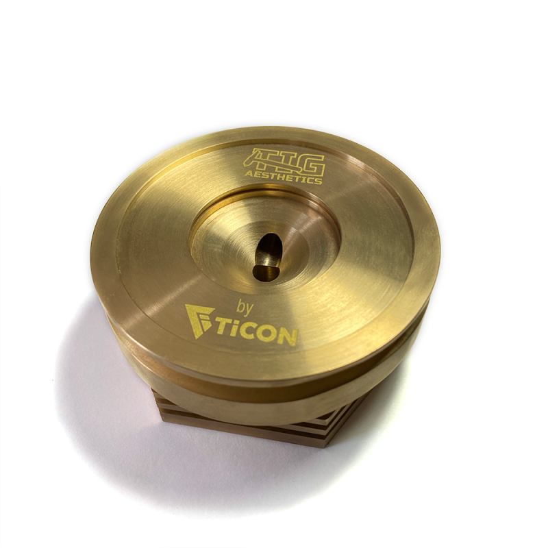 Ticon Industries Tig Aesthetics 3in Universal Vband Heat Sink w/ Purge - Tellurium Copper-thumbmail-4