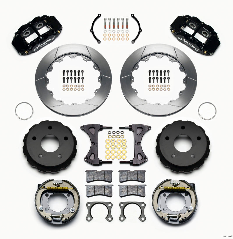 Wilwood Narrow Superlite 4R Rear P-Brk Kit 12.88in Big Ford New 2.38in Off Bronco 5 x 5.50-thumbmail-1