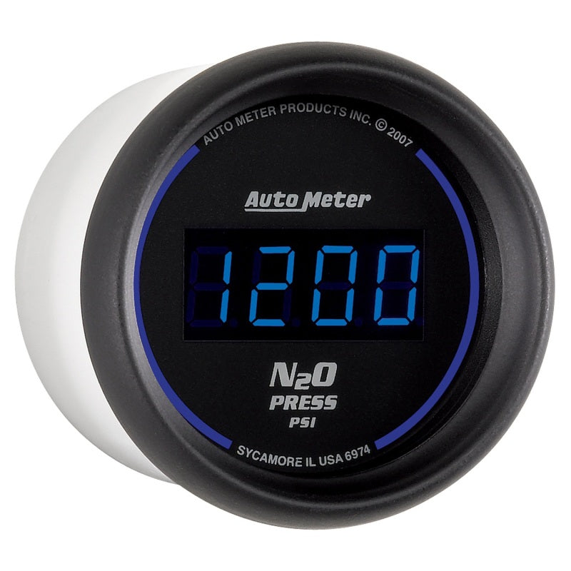 Autometer Ultra-Lite 2-1/16in 1600 PSI Digital Nitrous Pressure Gauge - Black-thumbmail-3