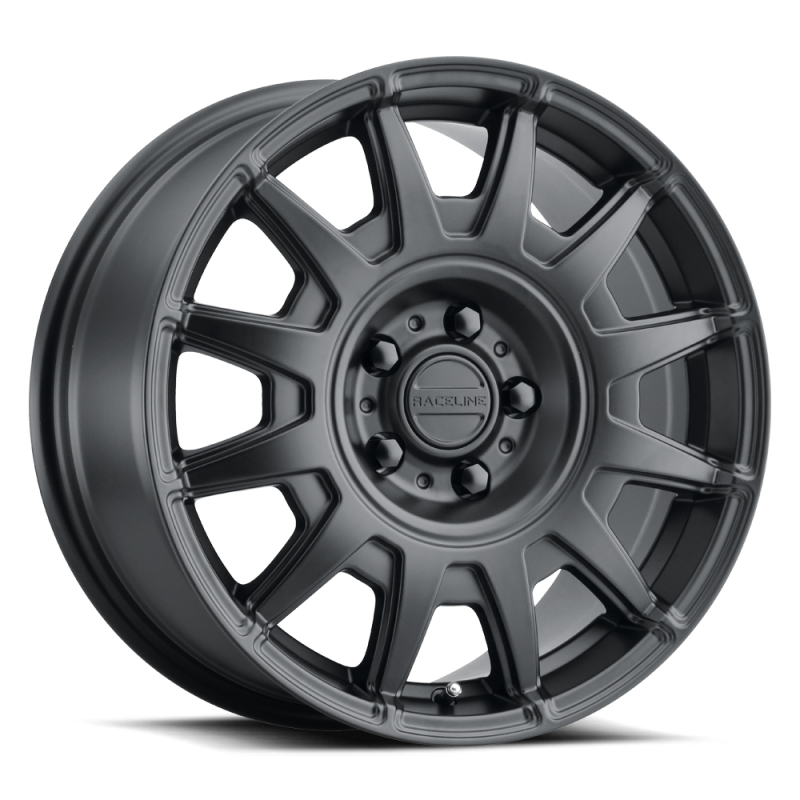 Raceline 401B Aero 18x8in / 5x114.3 BP / 40mm Offset / 72.62mm Bore - Satin Black Wheel-thumbmail-1
