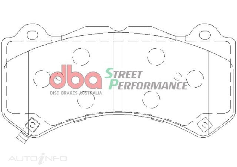 DBA 16+ Camaro SS/ZL1 6-Piston Caliper Front Street Performance Brake Pad Kit-thumbmail-5