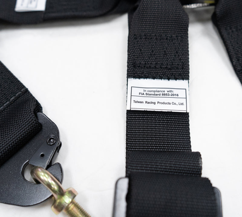 NRG FIA 6pt 2in. Shoulder Belt for HANS Device/ Rotary Cam Lock Buckle/ 3in. Waist Belt - Black-thumbmail-3