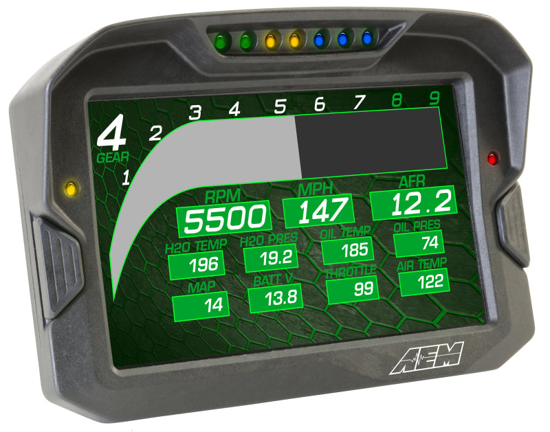 AEM CD-7 Non Logging GPS Enabled Race Dash Carbon Fiber Digital Display w/o VDM (CAN Input Only)-thumbmail-14