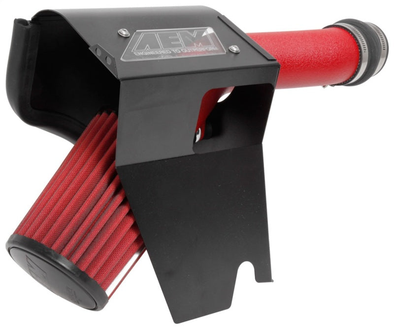 AEM 2018 Subaru WRX STI 2.5L H4 F/I Cold Air Intake System - Wrinkle Red-thumbmail-1