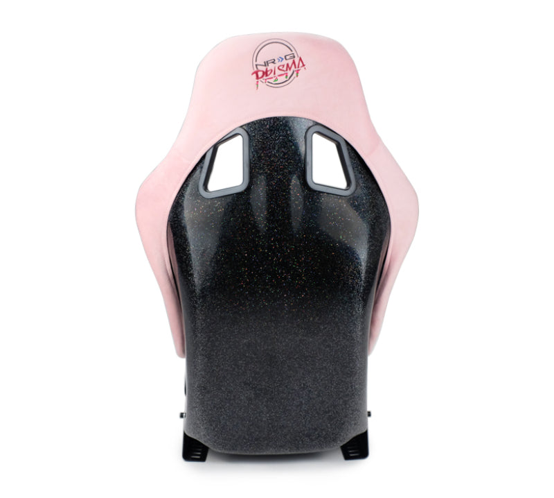 NRG FRP Bucket Seat Prisma Edition w/ Pearlized Back and Pink Alcantara (Medium)-thumbmail-7