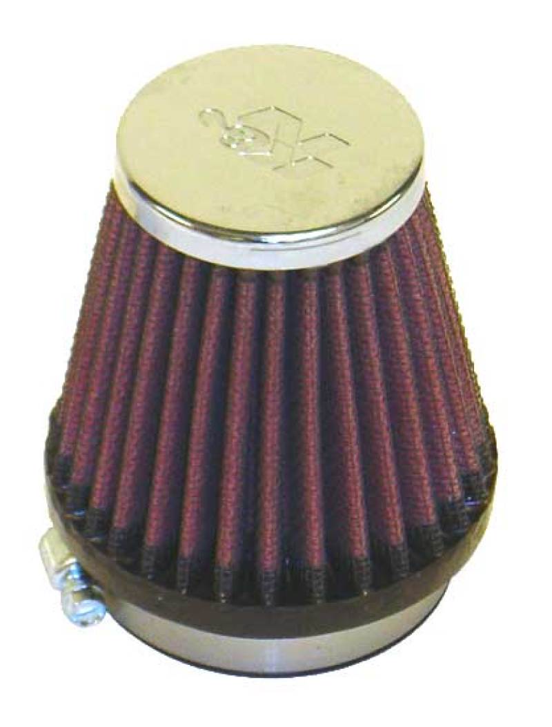 K&N Universal Chrome Filter 2 1/8 inch FLG / 3 inch Bottom / 2 inch Top / 3 inch Height-thumbmail-4