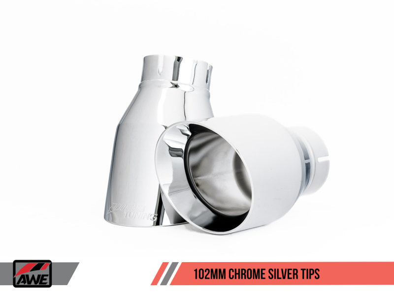 AWE Tuning Audi B9 A5 Touring Edition Exhaust Dual Outlet - Chrome Silver Tips (Includes DP)-thumbmail-6