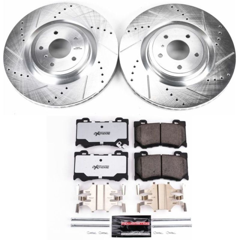 Power Stop 09-13 Infiniti FX50 Front Z26 Street Warrior Brake Kit-thumbmail-1