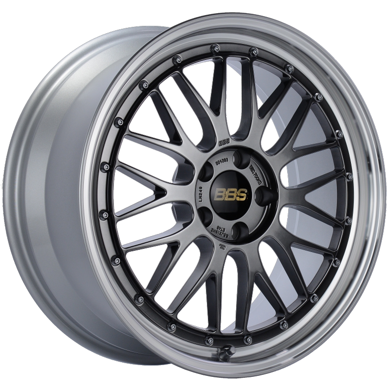 BBS LM 19x8.5 5x112 ET48 Diamond Black Center Diamond Cut Lip Wheel -82mm PFS/Clip Required-thumbmail-2