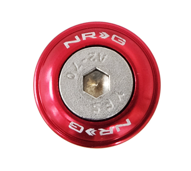 NRG Fender Washer Kit w/Rivets For Plastic (Red) - Set of 10-thumbmail-3