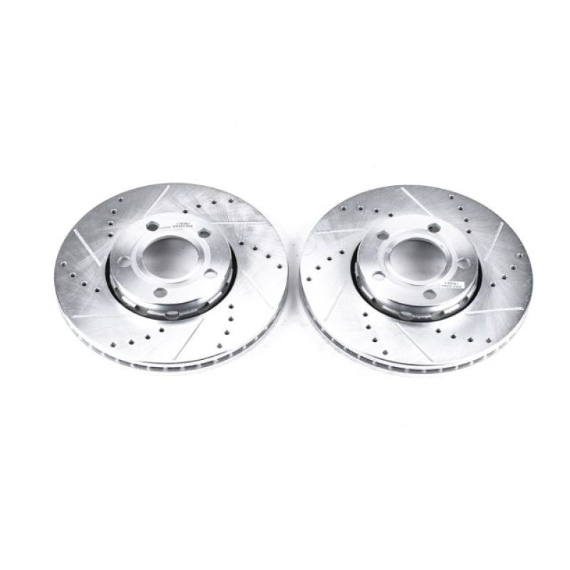 Power Stop 96-04 Audi A4 Front Evolution Drilled & Slotted Rotors - Pair-thumbmail-2