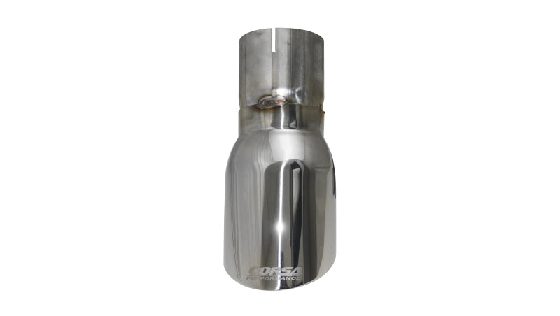 Corsa Single Universal 3.0in Inlet / 4in Outlet Polished Pro-Series Tip Kit-thumbmail-6