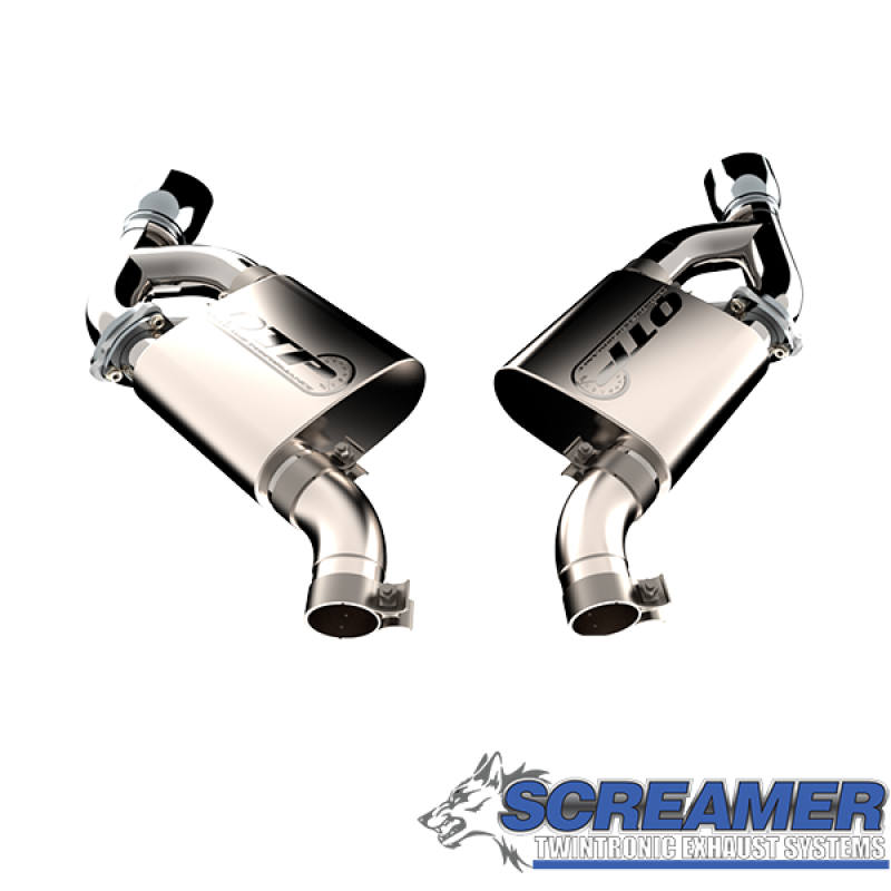 QTP 16-18 Chevrolet Camaro SS 6.2L 304SS Screamer Axle Back Exhaust w/4.5in Dual Tips-thumbmail-3