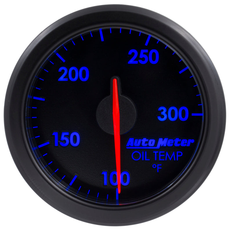 Autometer Airdrive 2-1/6in Oil Temp Gauge 100-300 Degrees F - Black-thumbmail-5