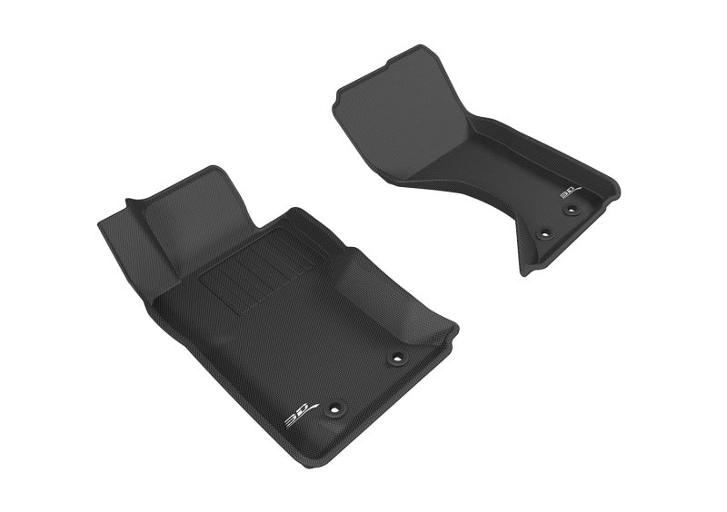 3D MAXpider 2016-2019 Mazda/Fiat Mx-5 Miata/124 Spider Kagu 1st Row Floormat - Black-thumbmail-1