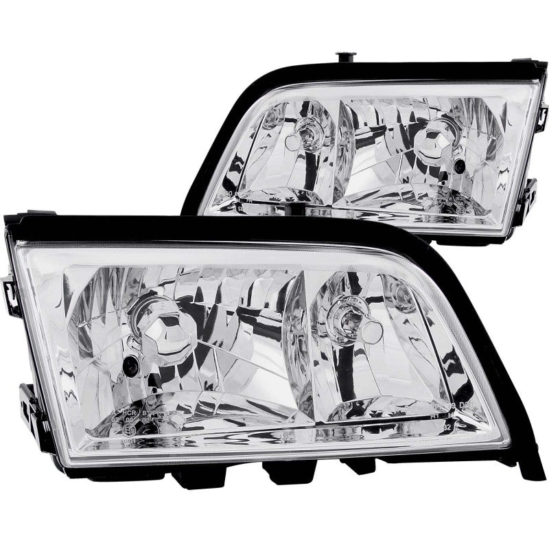 ANZO 1994-2000 Mercedes Benz C Class W202 Crystal Headlights Chrome-thumbmail-2