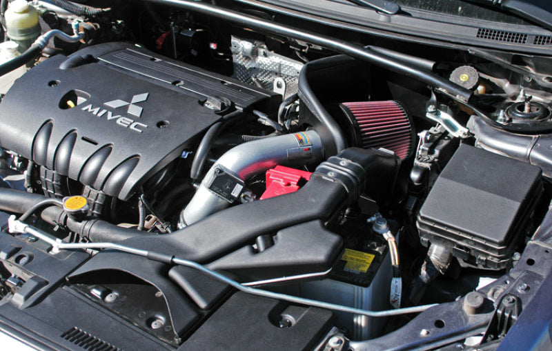 K&N 07 Mitsubishi Lancer L4-2.0L Silver Typhoon Short Ram Intake-thumbmail-4