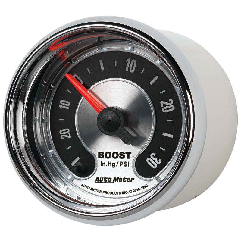 Autometer American Muscle 52mm Full Sweep Electric 30 In Hg.-Vac/30PSI Boost Vacuum Gauge-thumbmail-9