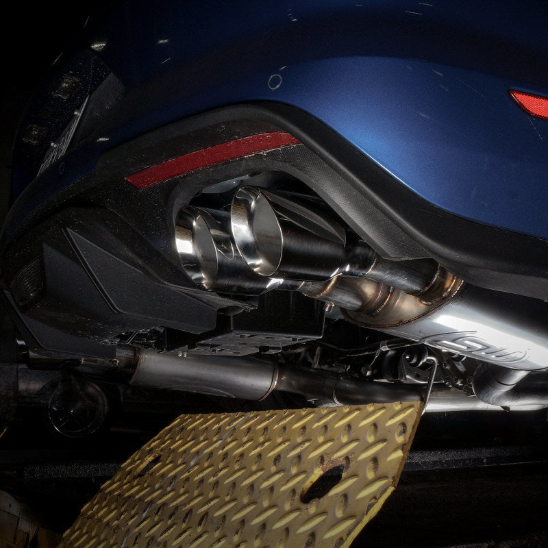 Stainless Works 2018+ Ford Mustang GT 3in Redline Series Catback H-Pipe w/Active Valves & Quad Tips-thumbmail-6