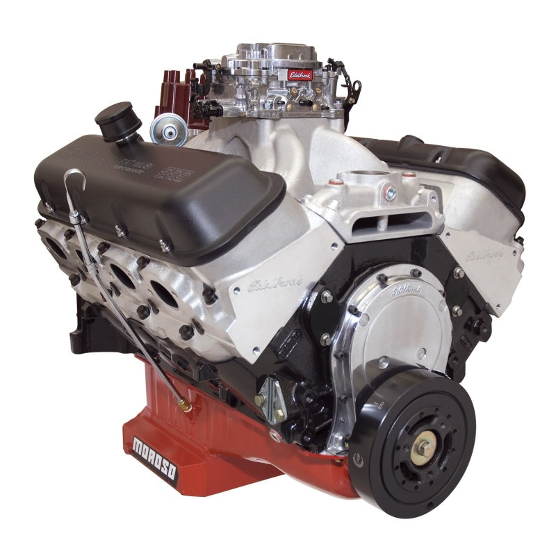 Edelbrock Crate Engine Edelbrock/Pat Musi 555 RPM XT BBC 675 HP Stock Exhaust Port Location-thumbmail-20