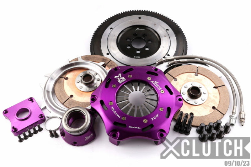 XClutch 07-17 Mitsubishi Lancer EVO X 2.0L 7.25in Twin Solid Ceramic Clutch Kit-thumbmail-1