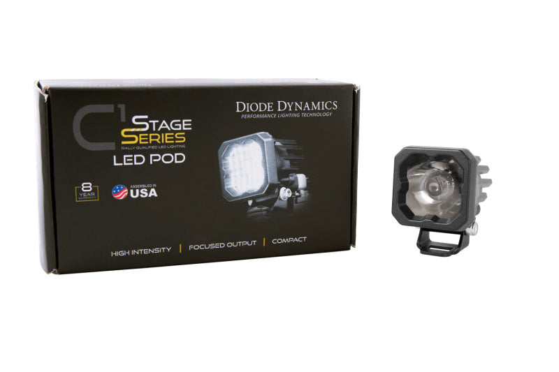 Diode Dynamics Stage Series C1 LED Pod Pro - White Flood Standard RBL Each-thumbmail-6
