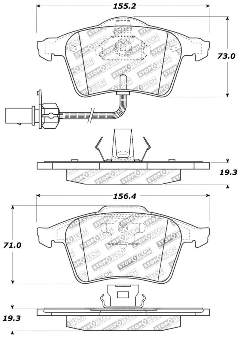 StopTech Performance 07-09 Mazda 3 Front Brake Pads-thumbmail-7