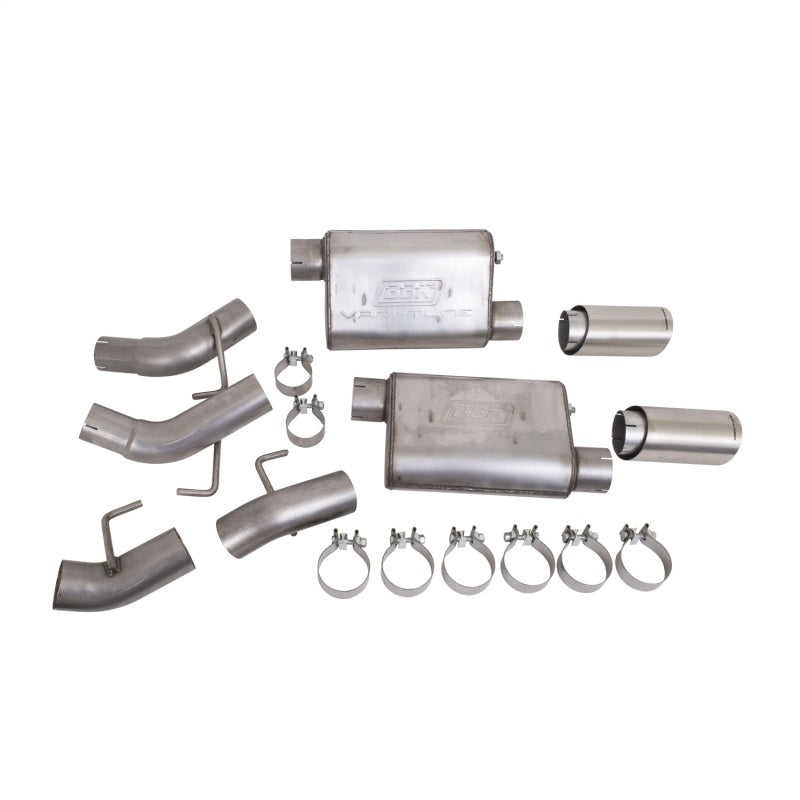 BBK Vari-Tune Axle Back Exhaust Kit 2 Adjustable Performance Mufflers 2-3/4 Pipe 4 in. Tips-thumbmail-2