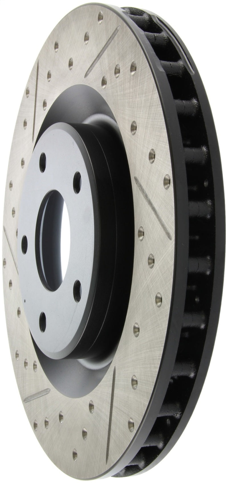 StopTech Power Slot 05-07 Cadillac XLR / 06-09 Chevy Corvette Front Right Drilled & Slotted Rotors-thumbmail-8