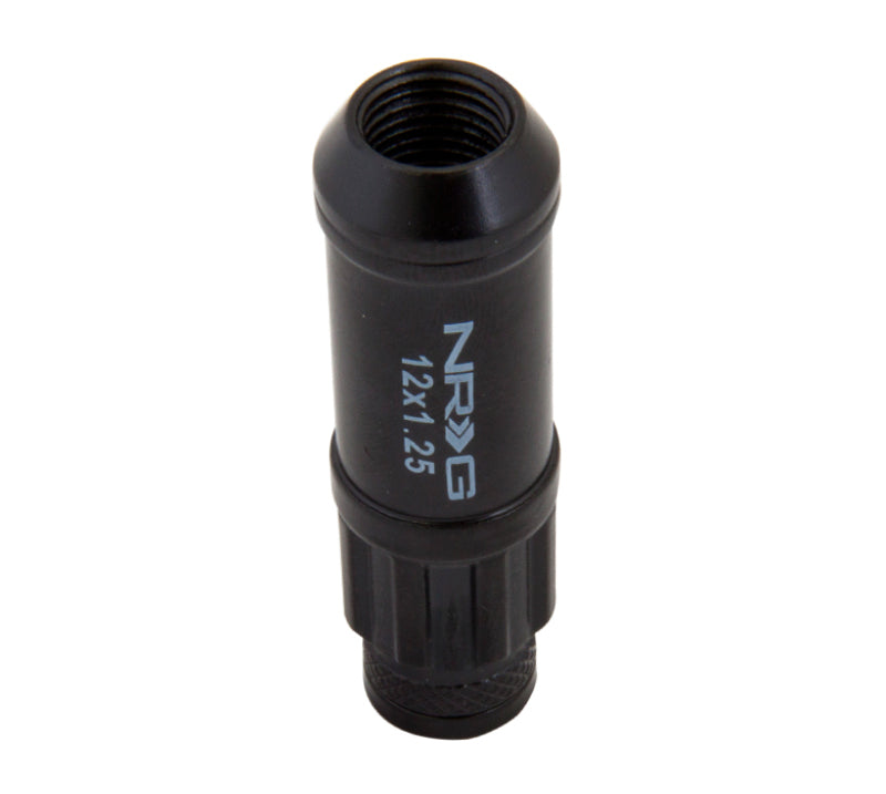 NRG 700 Series M12 X 1.25 Steel Lug Nut w/Dust Cap Cover Set 21 Pc w/Locks & Lock Socket - Black-thumbmail-7