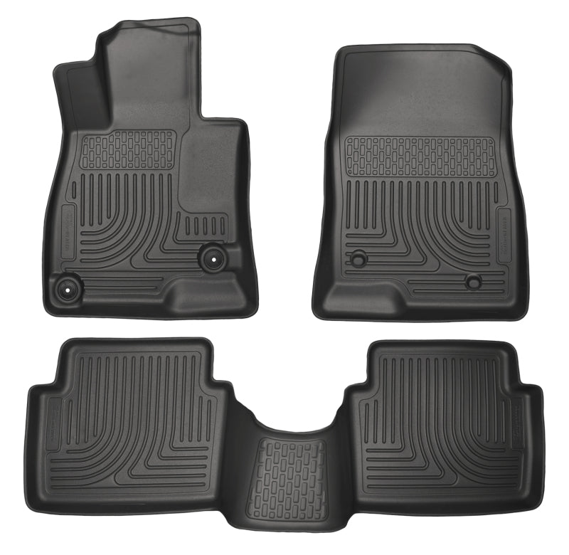 Husky Liners WeatherBeater 14 Mazda 3 Hatch&Sedan Front & Second Row Black Floor Liners-thumbmail-2